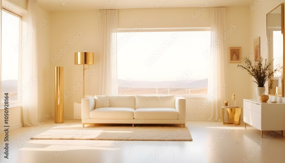 Fototapeta premium Photo interior modern design room 3d design