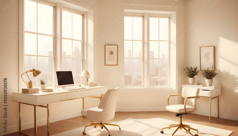 Fototapeta premium Photo interior modern design room 3d design 