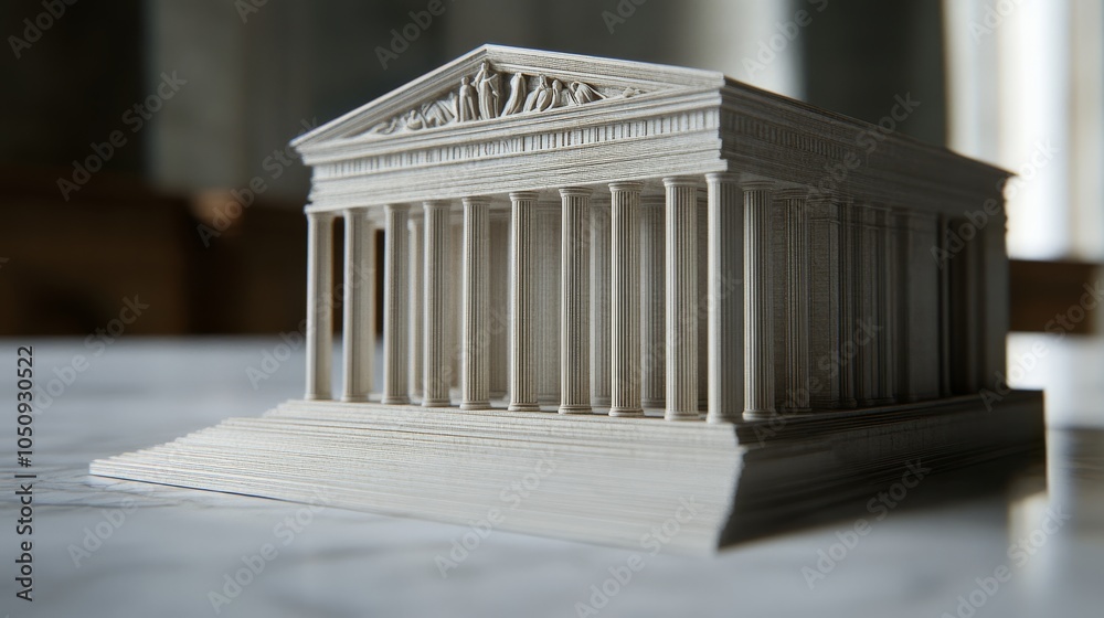 Obraz premium Court building model