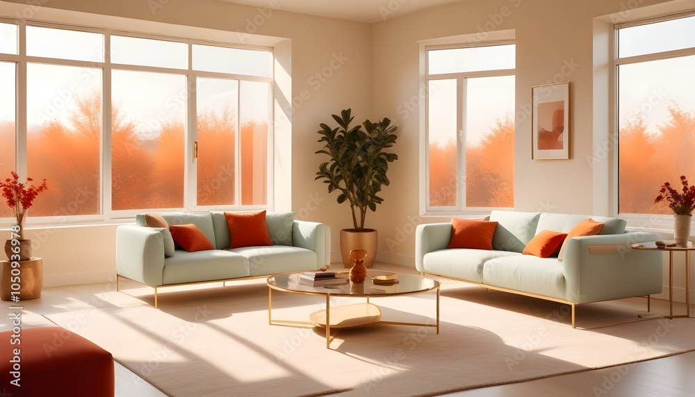 Fototapeta premium Photo interior modern design room 