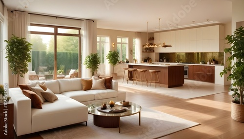 Photo interior modern design room 3d design