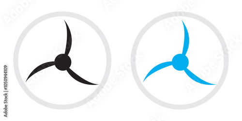propeller icon set, propeller icon isolated on white background. vector illustration.