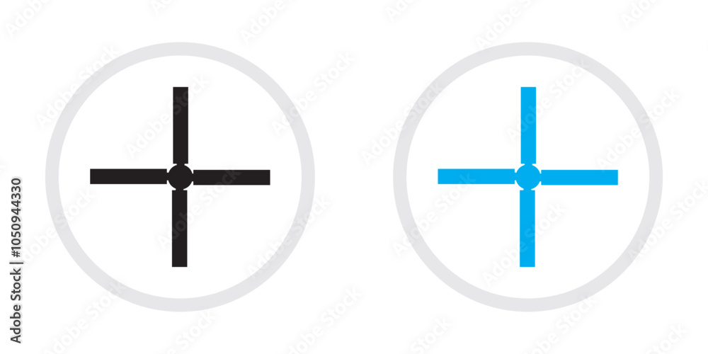 Obraz premium propeller icon set, propeller icon isolated on white background. vector illustration.