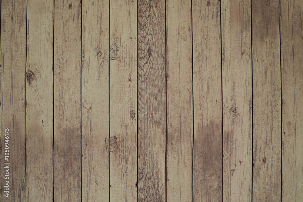 Fototapeta premium Wooden textured background made of natural wooden planks, close-up