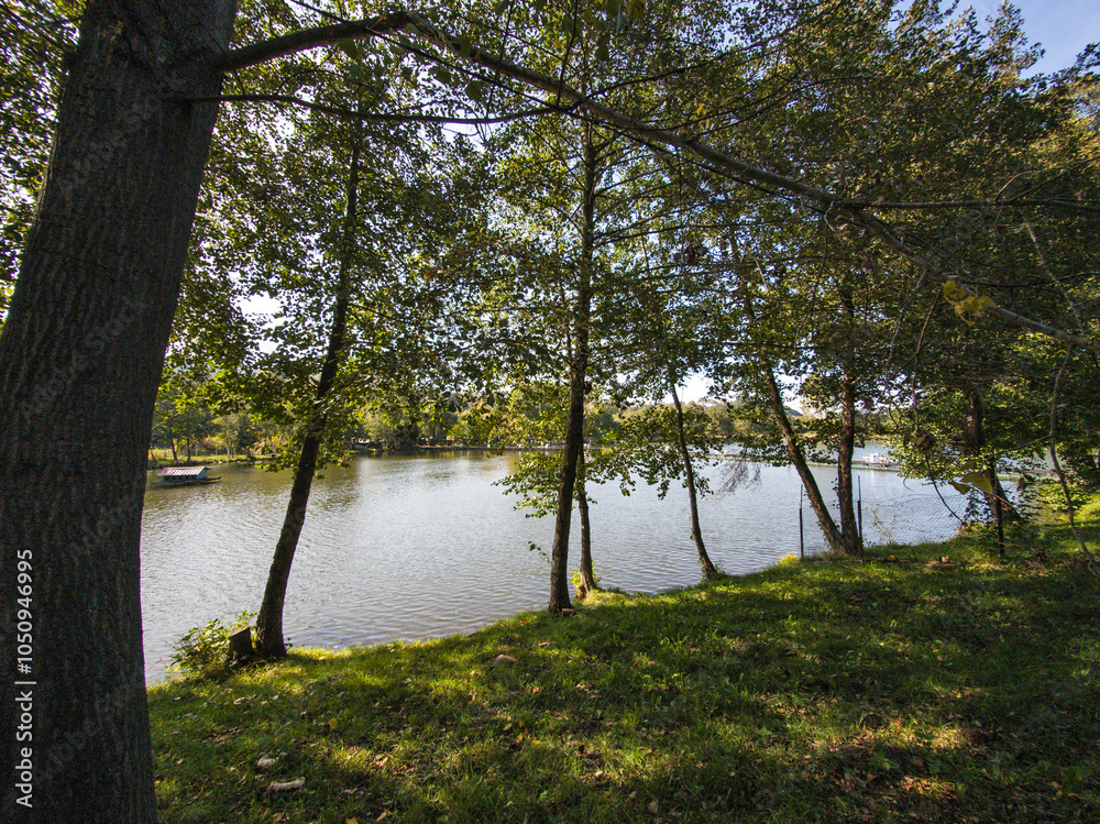 Autumn Landscape of Pancharevo lake, Bulgaria Autumn Landscape of Pancharevo lake, Bulgaria