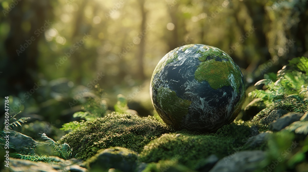 Green planet. Nature concept background Green planet. Nature concept background