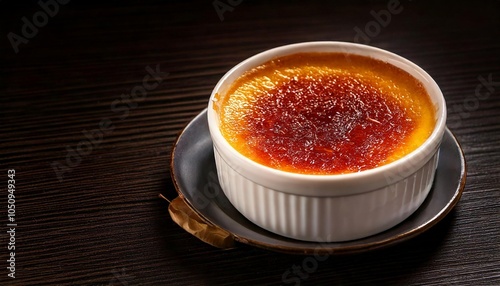 Creamy Crème Brûlée with Caramelized Sugar Topping