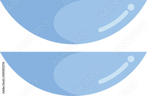 Pair of soft contact lenses for eyesight correction improving vision