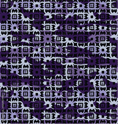 Motif colored  camouflage pattern