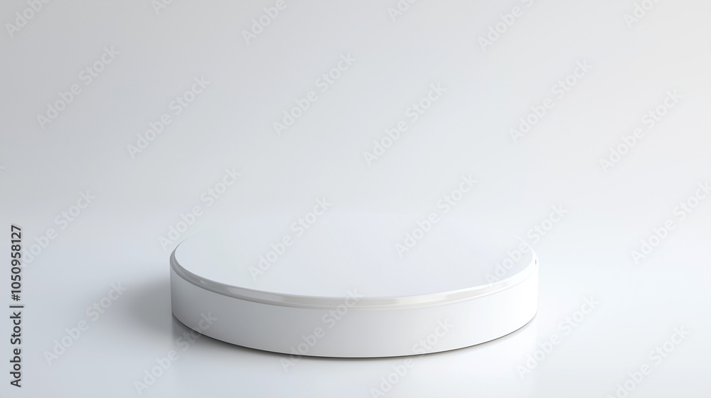 white stand for displaying product , Podium for modern branding visuals presentation , white background white stand for displaying product , Podium for modern branding visuals presentation , white background
