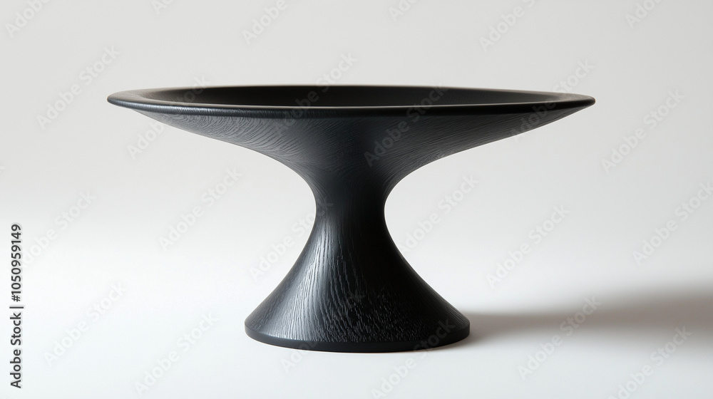 black stand for displaying product ,  Podium for modern branding visuals presentation , white background