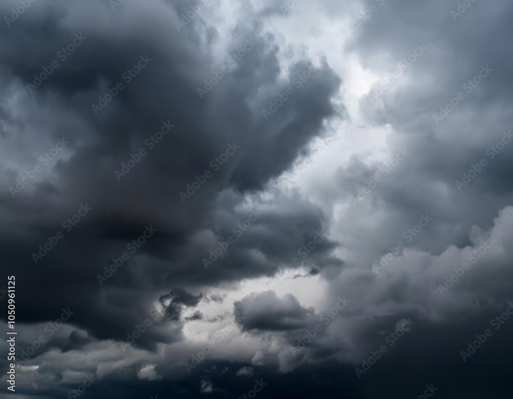 Obraz premium Close-Up of Dark Storm Clouds Gathering