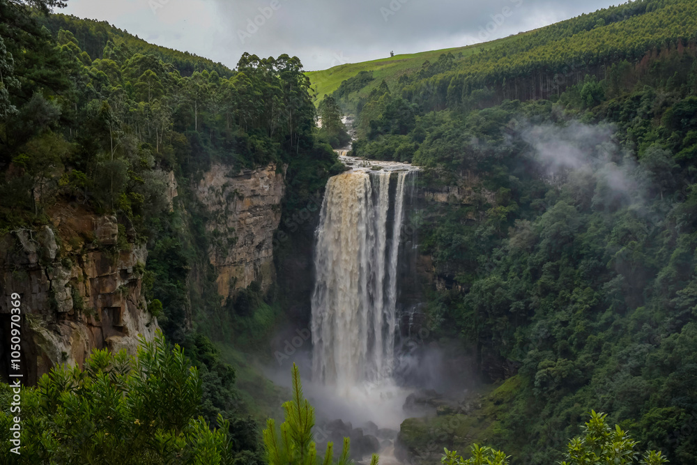 Fototapeta premium Karkloof waterfall in midlands meander KZN