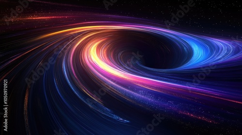 Cosmic colors swirling in a vibrant abstract, symbolizing the beauty and intrigue of space and scientific discovery