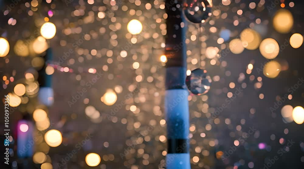 A shower of blue and silver confetti rolled out, sparkling like tiny ...