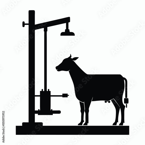 image of calf raise machine silhouette