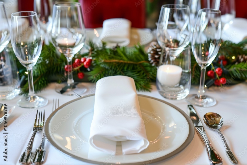 A plain white ceramic plate with a glossy finish, set against a neutral background. A plain white ceramic plate with a glossy finish, set against a neutral background.