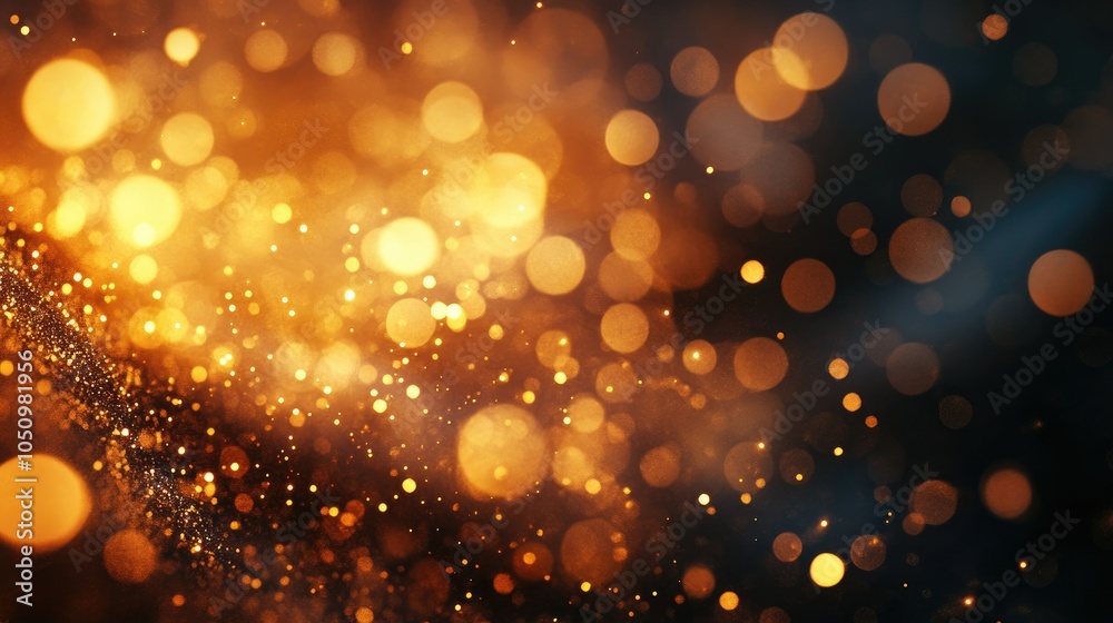 Abstract golden light circle effect Abstract golden light circle effect