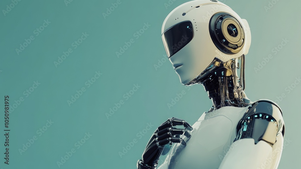 Futuristic humanoid robot with advanced technology and sleek design Futuristic humanoid robot with advanced technology and sleek design