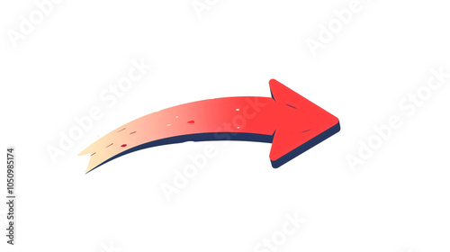An arrow pointing to the right, directing attention to a specific item, serves as an indicator of direction.