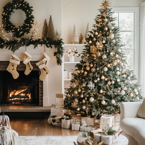 christmas tree with presents