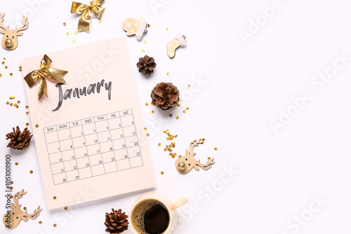 Paper calendar for January ...