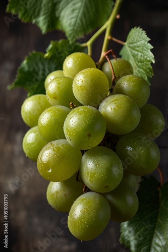 A bunch of green and black grapes, Fresh grasp images