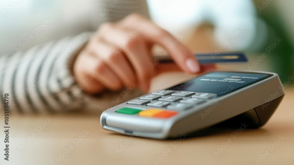 Close-Up of Hand Using Smartphone for Payment Close-Up of Hand Using Smartphone for Payment