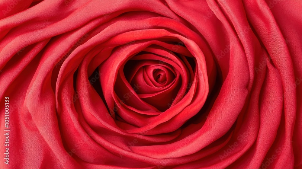 Close-Up View of a Beautiful Red Rose Petals Close-Up View of a Beautiful Red Rose Petals