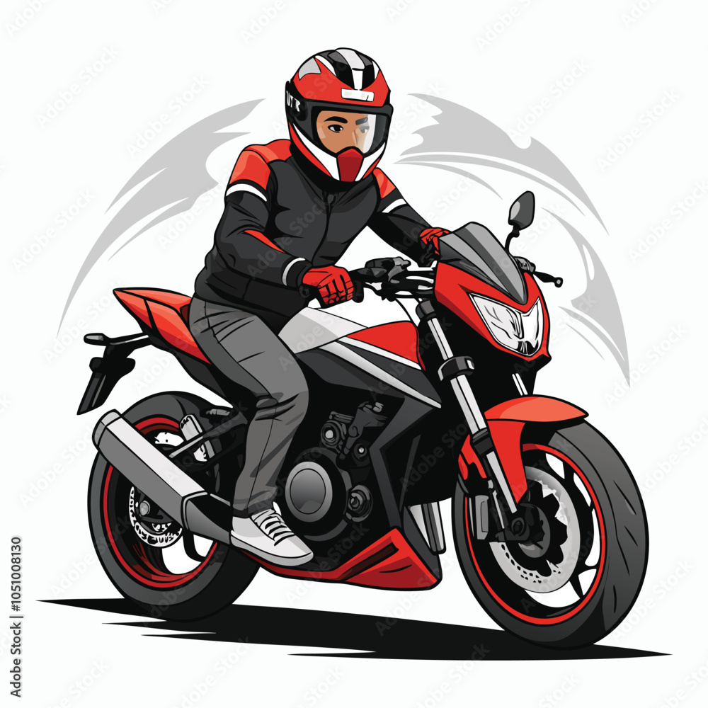 vector drawing of a biker riding a pulsar ns200 branded vector drawing of a biker riding a pulsar ns200 branded