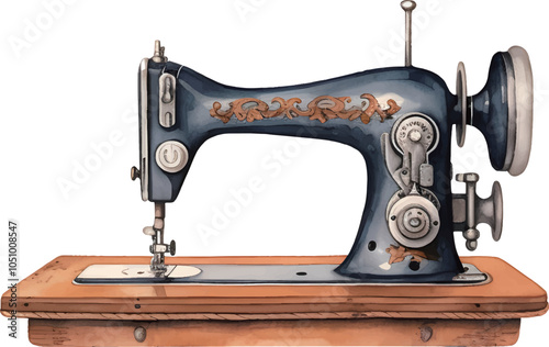 sewing machine isolated on white