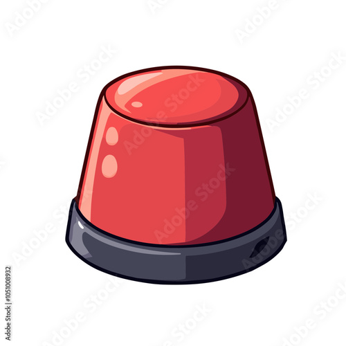 Red fez hat design, vector illustration
