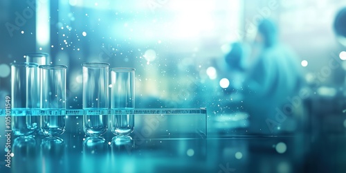 Wallpaper Mural Healthcare researcher in sterile lab analyzing virus particles, perfect for medical science, biotechnology, and healthcare safety visuals, healthcare medical scientist laboratory commercial. Torontodigital.ca