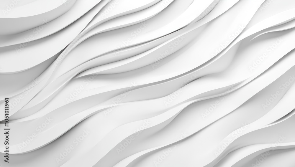 Obraz premium Abstract White Wavy Background
