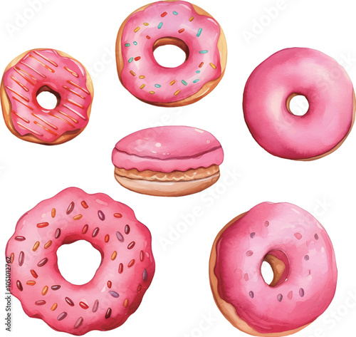 donut isolated on white