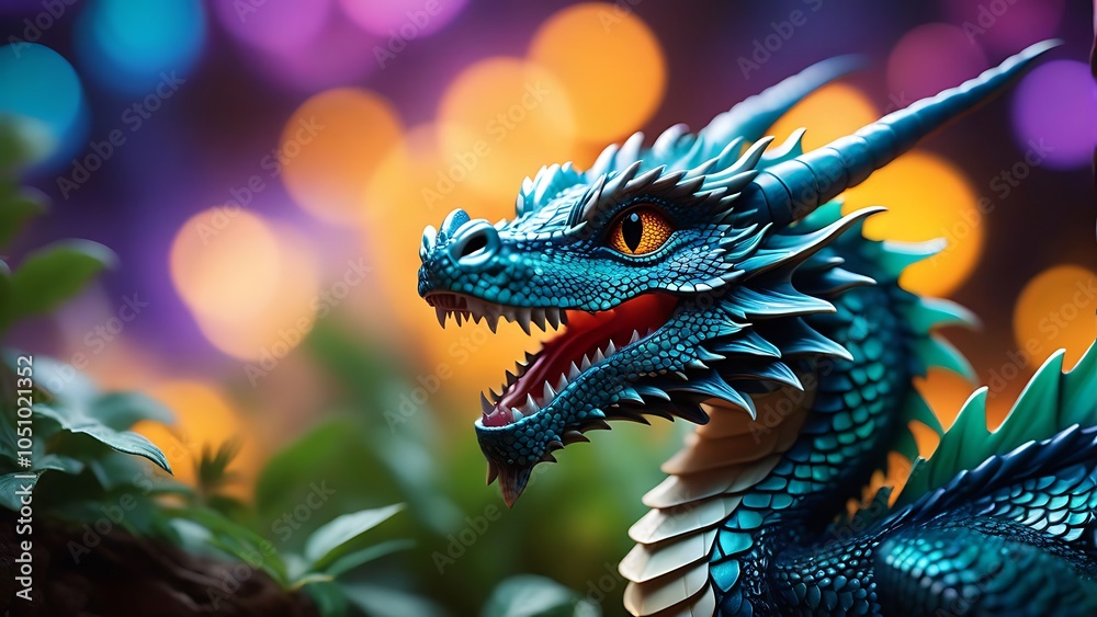 Fototapeta premium dragon in the night