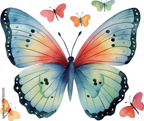 butterfly on a white background