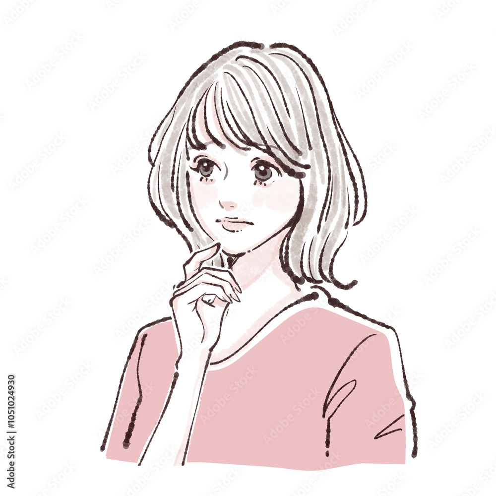 女性・女の子のイラスト素材 女性・女の子のイラスト素材