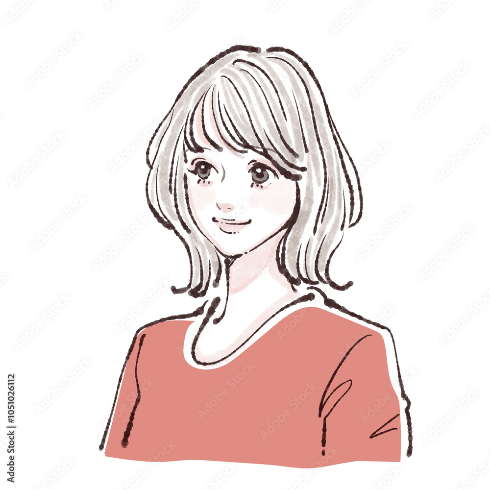 女性・女の子のイラスト素材 女性・女の子のイラスト素材