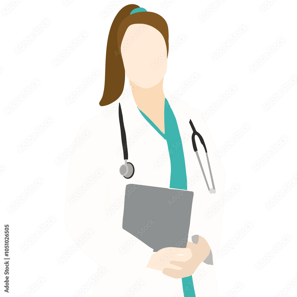 Médica com laptop Médica com laptop