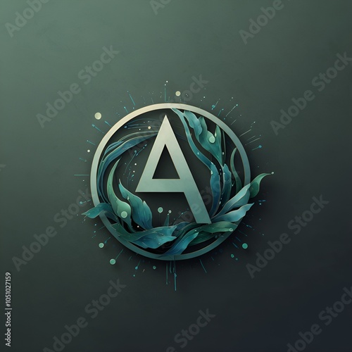 symbol on green background