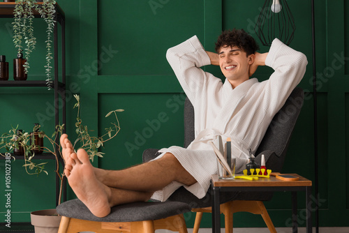 Handsome young happy man wi...
