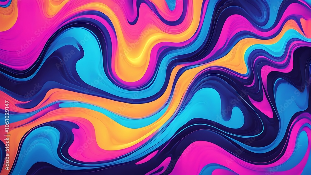 Obraz premium abstract colorful background with waves