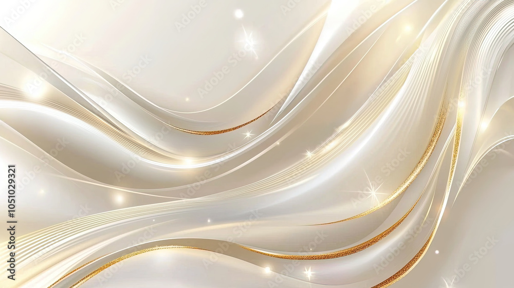 Fototapeta premium abstract golden wave background, promotion advertisement poster