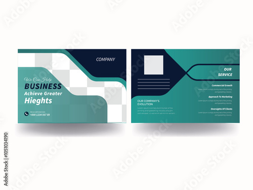 Creative and modern double sided postcard marketing agency postcard design agency postcard design