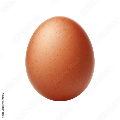 Brown egg on a transparent background photo