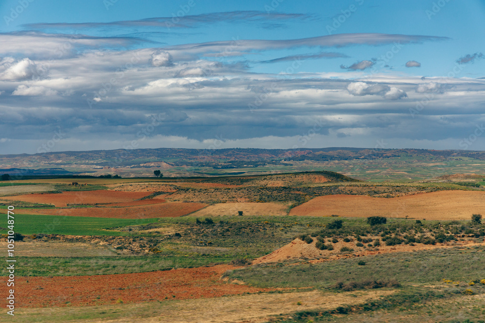 Obraz premium Rural landscape with fields in Spain