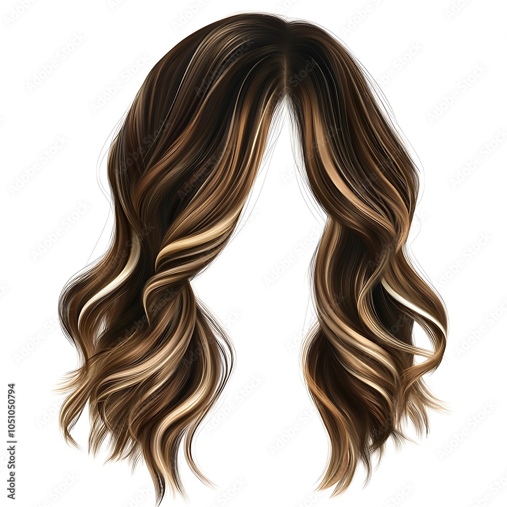 Naklejka premium Tousled Medium Length Hair with Rough Texture