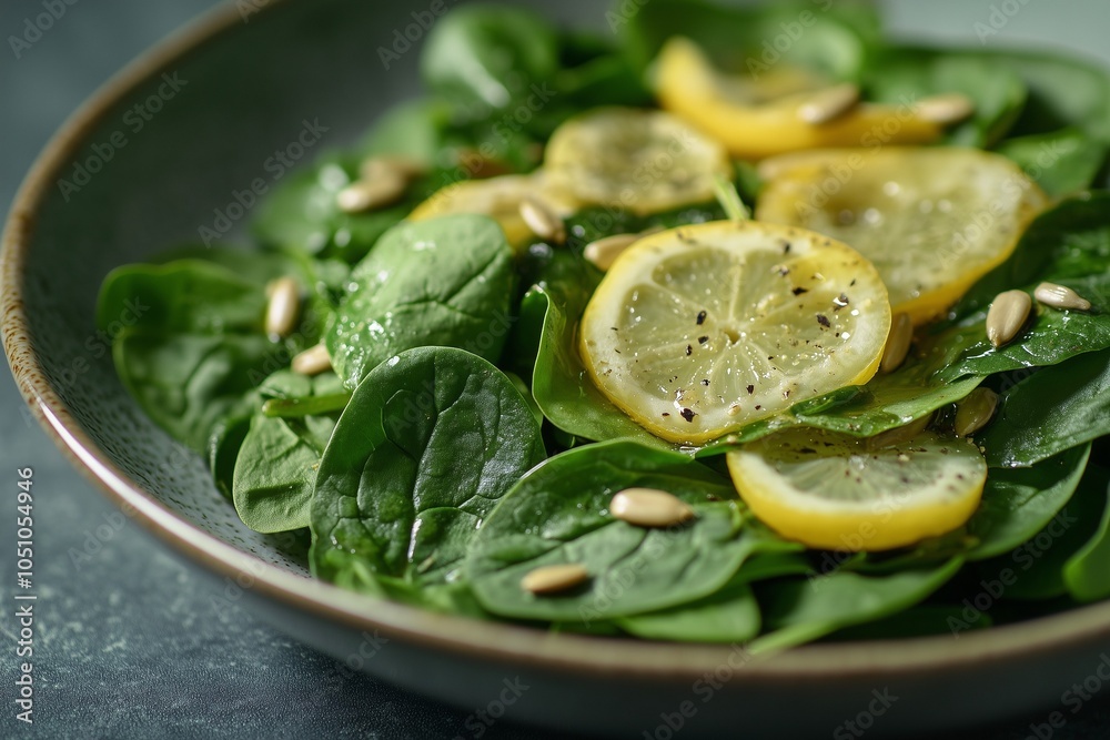 fresh green salad with baby spinach, arugula, sunflower seeds, and a drizzle of olive oil and lemon fresh green salad with baby spinach, arugula, sunflower seeds, and a drizzle of olive oil and lemon