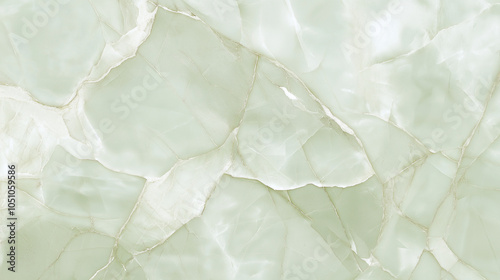 Light jade green marble texture with natural crystalline veining